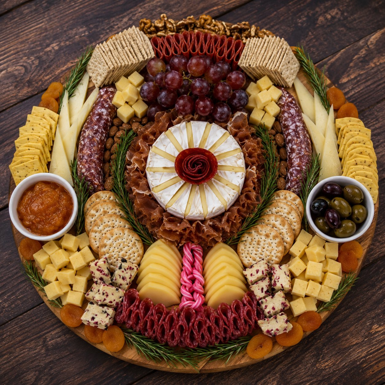 Tabla redonda de piqueos — Cayena Fine Foods